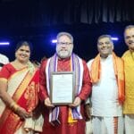 “NRUTHYA SURABHI” Award for Dr. Ananda Balayogi Bhavanani